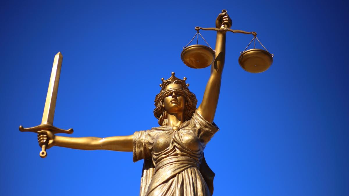 Legal support Justice with scales